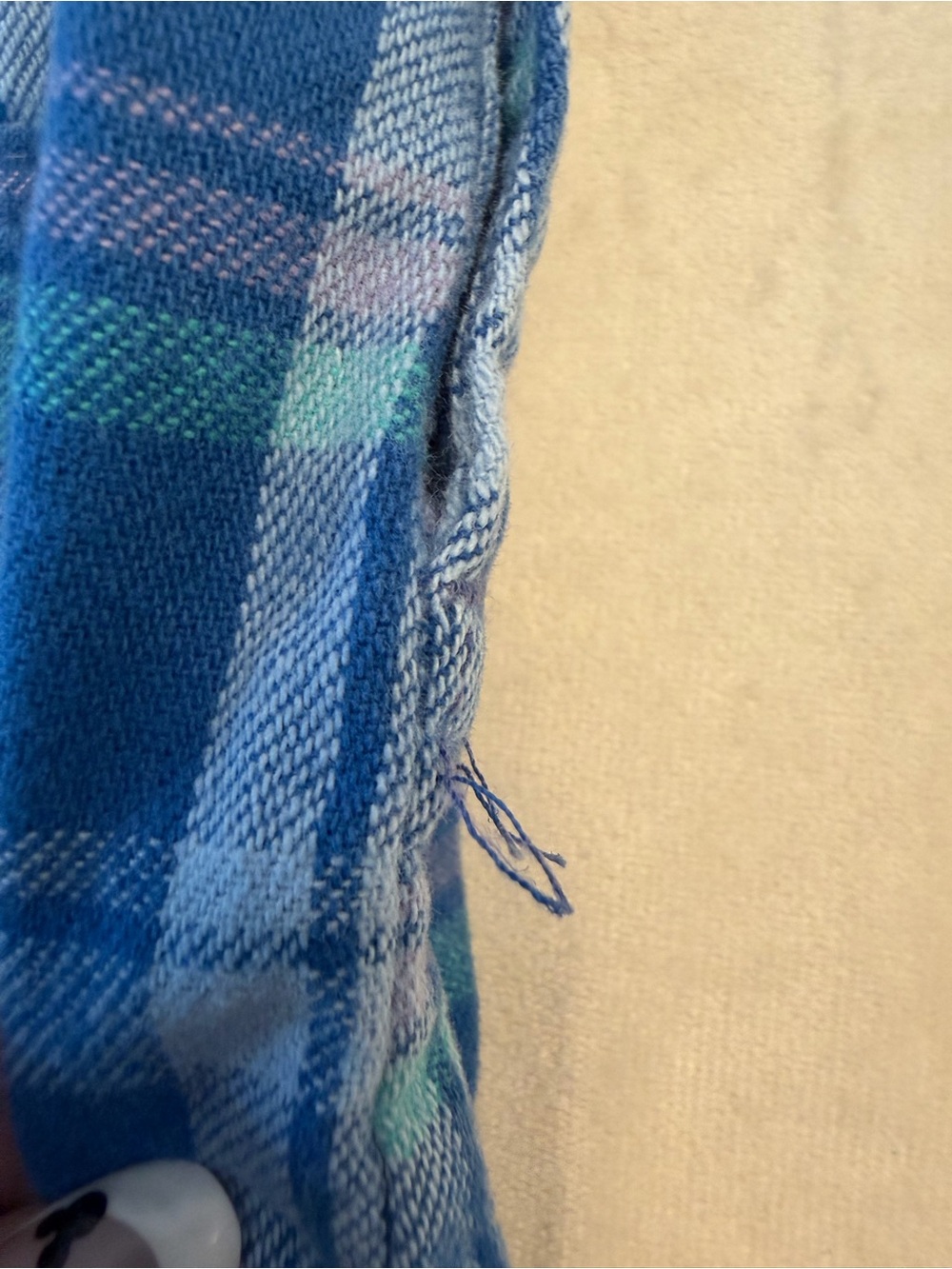 VTG! Oshkosh B’Gosh Blue Plaid Overalls for Baby, sz 6-9 Months - Picture 8 of 10